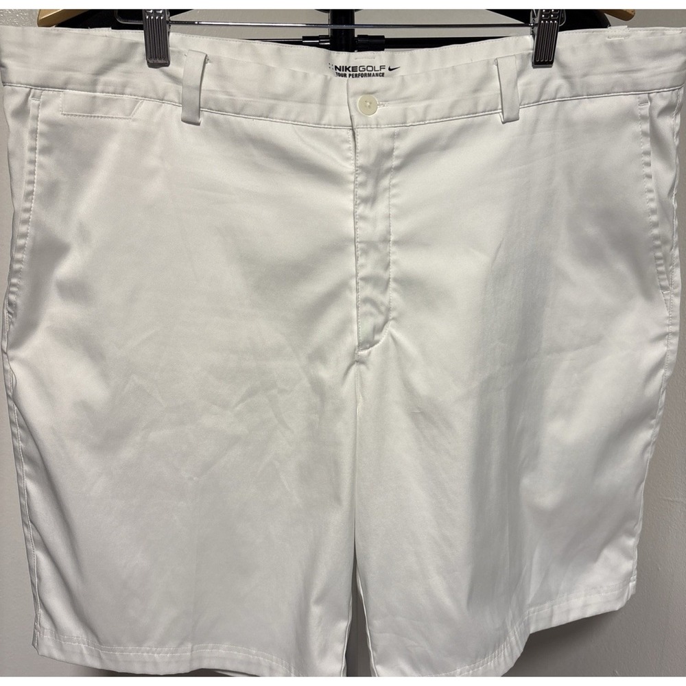 Nike Golf Shorts Mens 40 White Tour Performance Dri-FIT Golf Stretch